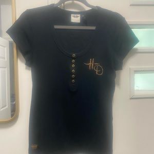 Harley Davidson shirt. 110th year’s anniversary